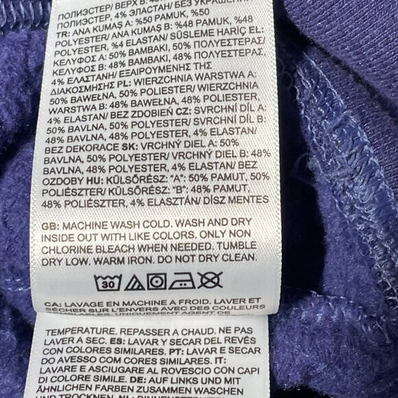 The North Face Mens Medium Sweatshirt Purple M Crewneck Cotton Blend Casual Pull - Picture 8 of 13